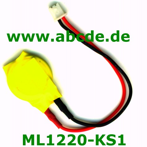 ML1220 mit Kabel und Stecker cmos Batterie fuer asus